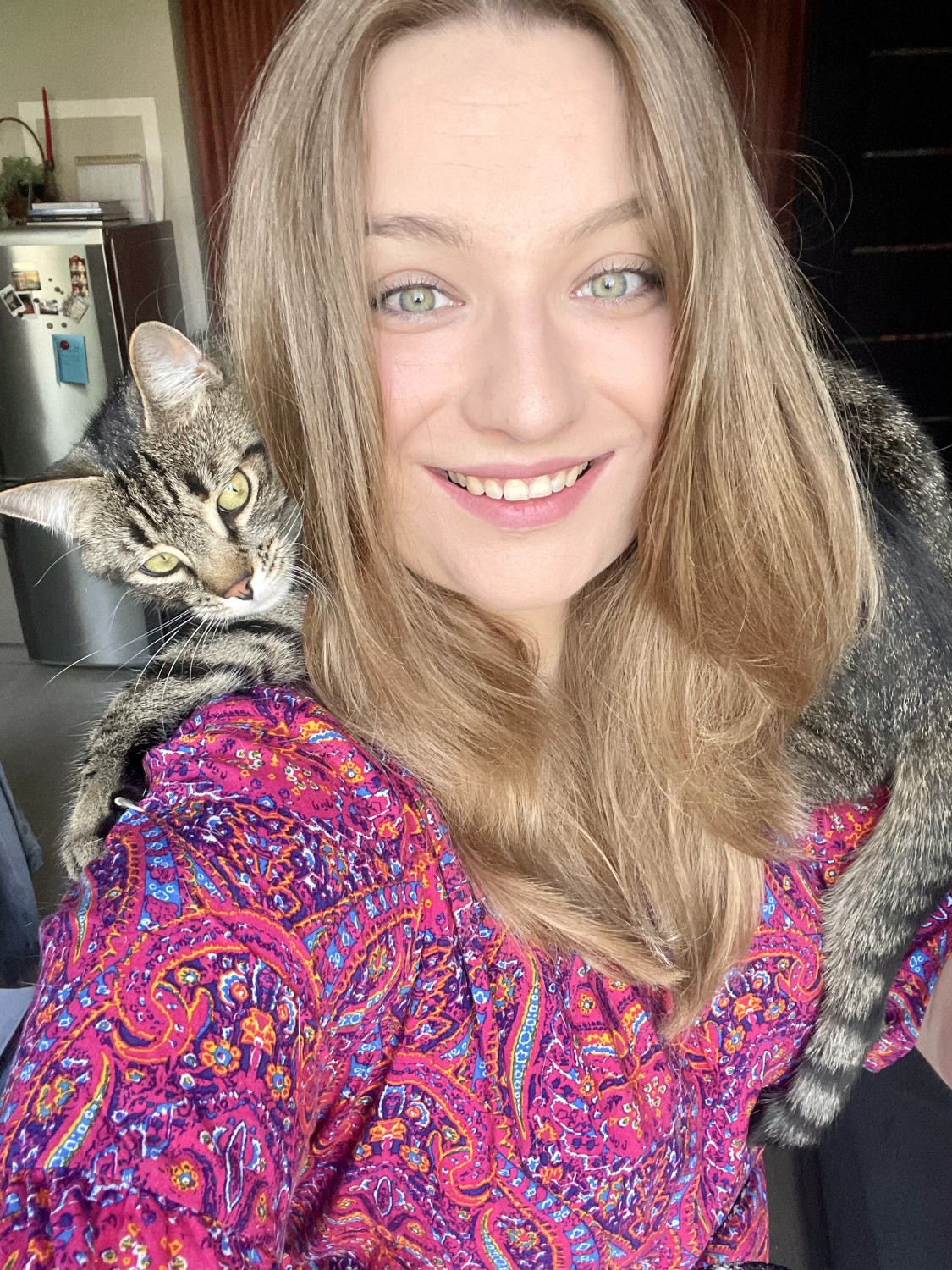 Magdalena Pilarz z kotem Shanti